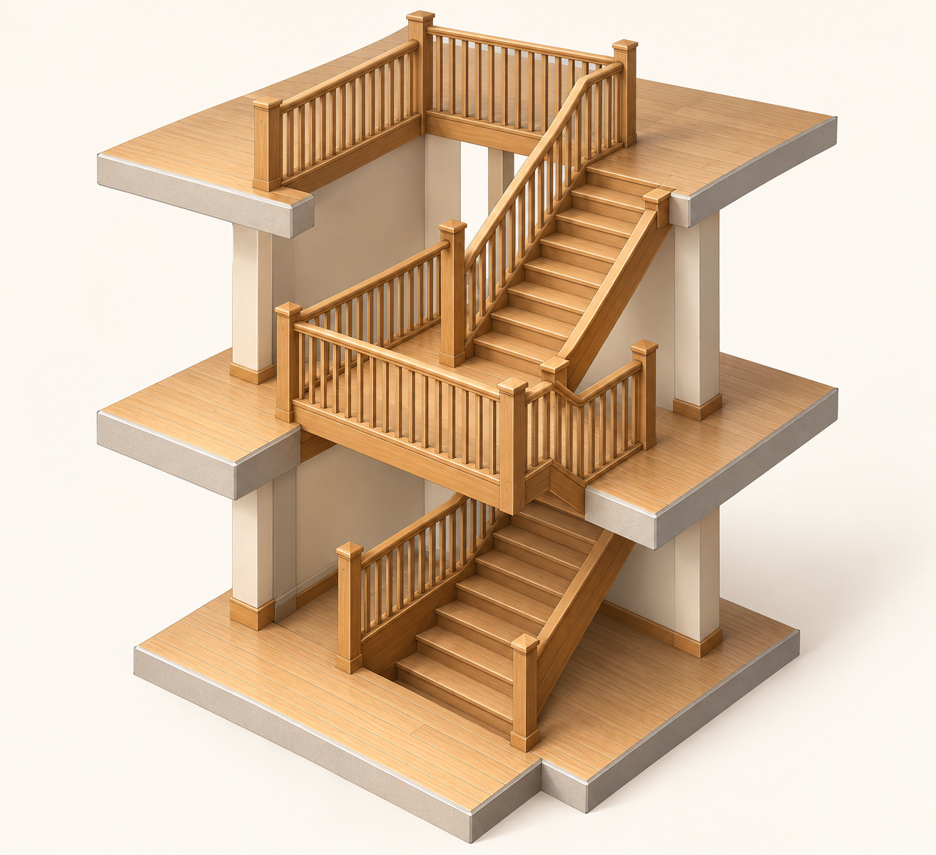 Construction-led wooden staircase options